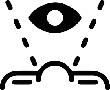 Göz simgesi vektör resmi illüstrasyonu