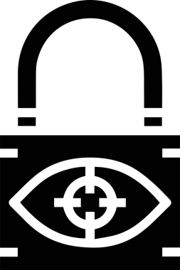 Göz simgesi vektör resmi illüstrasyonu