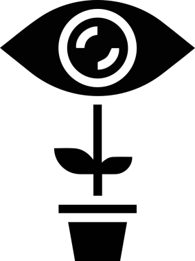 Göz simgesi vektör resmi illüstrasyonu