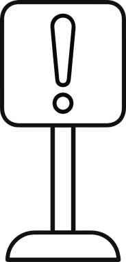 Dikkat simgesi simgesi vektör resimleme uyarısı