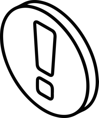 Dikkat simgesi simgesi vektör resimleme uyarısı