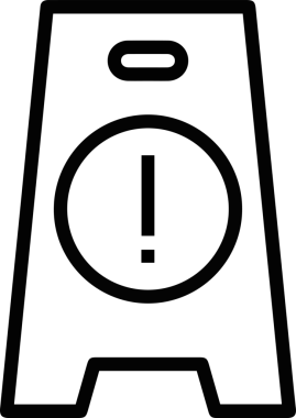 Dikkat simgesi simgesi vektör resimleme uyarısı