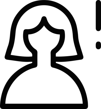 Dikkat simgesi simgesi vektör resimleme uyarısı