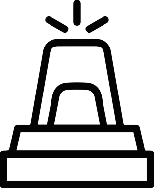 Dikkat simgesi simgesi vektör resimleme uyarısı