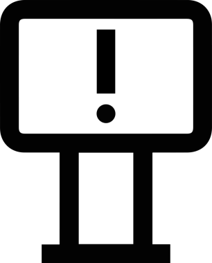 Dikkat simgesi simgesi vektör resimleme uyarısı