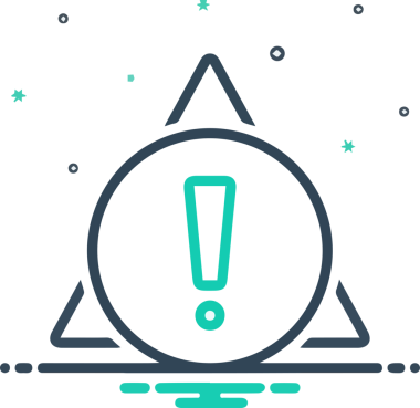 Dikkat simgesi simgesi vektör resimleme uyarısı