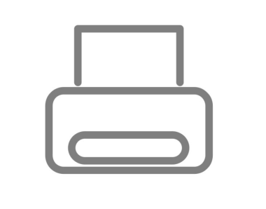 Bilgisayar yazıcı simgesi vektör görüntüsü