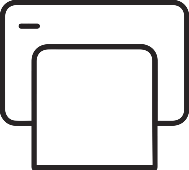 Bilgisayar yazıcı simgesi vektör görüntüsü