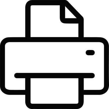 Bilgisayar yazıcı simgesi vektör görüntüsü