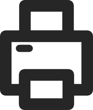 Bilgisayar yazıcı simgesi vektör görüntüsü