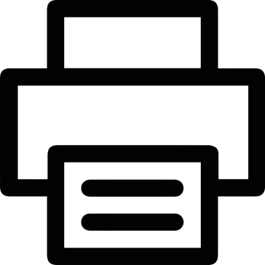 Bilgisayar yazıcı simgesi vektör görüntüsü