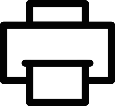 Bilgisayar yazıcı simgesi vektör görüntüsü