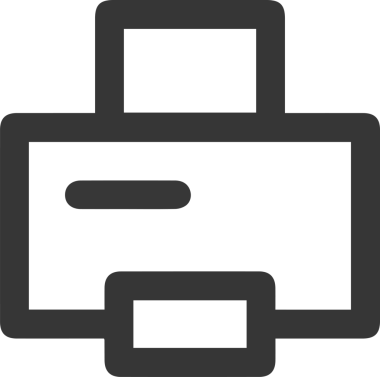 Bilgisayar yazıcı simgesi vektör görüntüsü