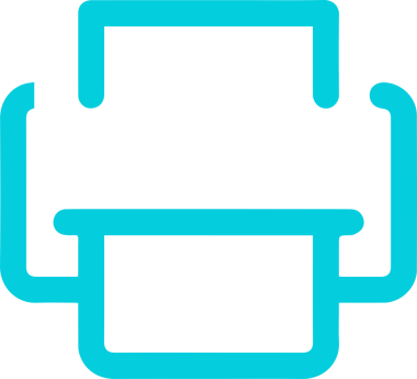 Bilgisayar yazıcı simgesi vektör görüntüsü