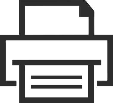 Bilgisayar yazıcı simgesi vektör görüntüsü