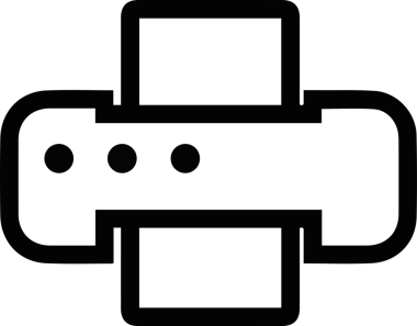 Bilgisayar yazıcı simgesi vektör görüntüsü
