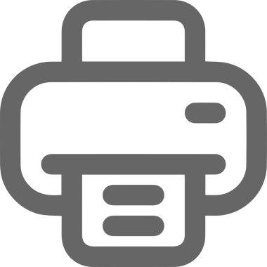 Bilgisayar yazıcı simgesi vektör görüntüsü