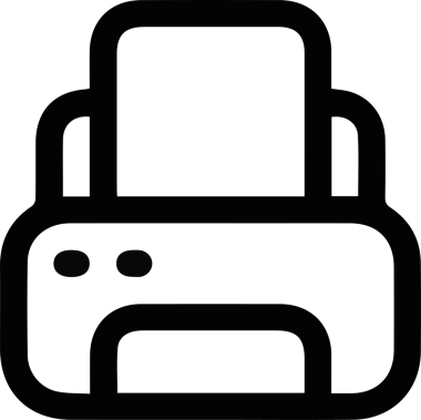 Bilgisayar yazıcı simgesi vektör görüntüsü