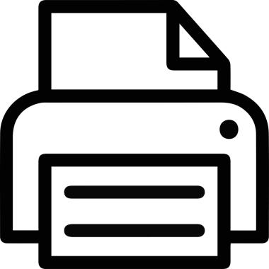 Bilgisayar yazıcı simgesi vektör görüntüsü