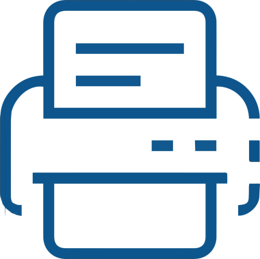 Bilgisayar yazıcı simgesi vektör görüntüsü