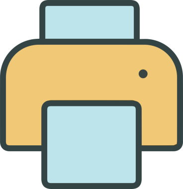 Bilgisayar yazıcı simgesi vektör görüntüsü