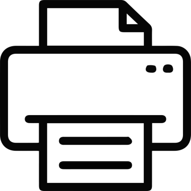 Bilgisayar yazıcı simgesi vektör görüntüsü