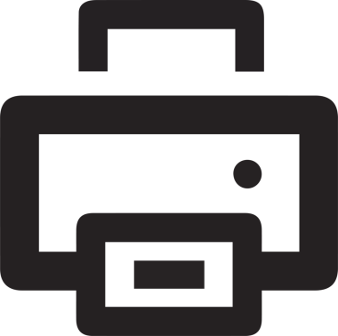 Bilgisayar yazıcı simgesi vektör görüntüsü