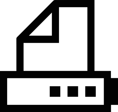 Bilgisayar yazıcı simgesi vektör görüntüsü