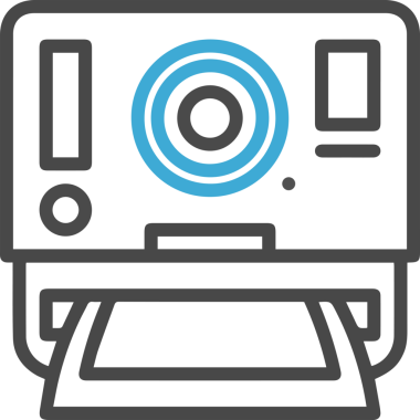 Bilgisayar yazıcı simgesi vektör görüntüsü