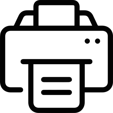 Bilgisayar yazıcı simgesi vektör görüntüsü