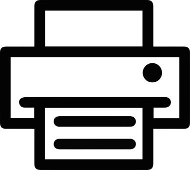 Bilgisayar yazıcı simgesi vektör görüntüsü