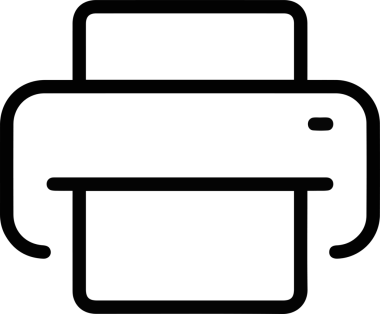 Bilgisayar yazıcı simgesi vektör görüntüsü