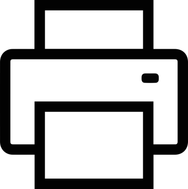 Bilgisayar yazıcı simgesi vektör görüntüsü