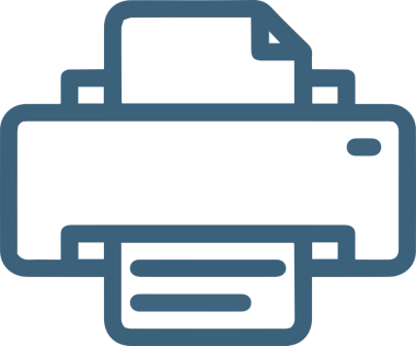 Bilgisayar yazıcı simgesi vektör görüntüsü