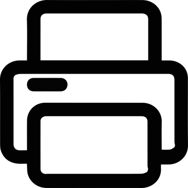 Bilgisayar yazıcı simgesi vektör görüntüsü