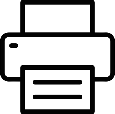 Bilgisayar yazıcı simgesi vektör görüntüsü