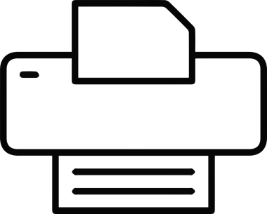 Bilgisayar yazıcı simgesi vektör görüntüsü