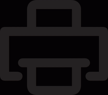 Bilgisayar yazıcı simgesi vektör görüntüsü