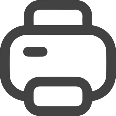 Bilgisayar yazıcı simgesi vektör görüntüsü