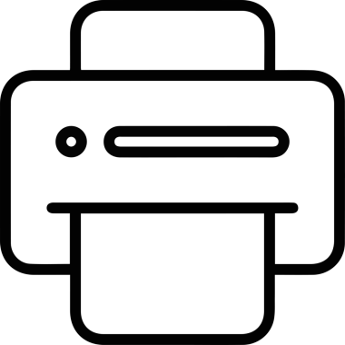 Bilgisayar yazıcı simgesi vektör görüntüsü