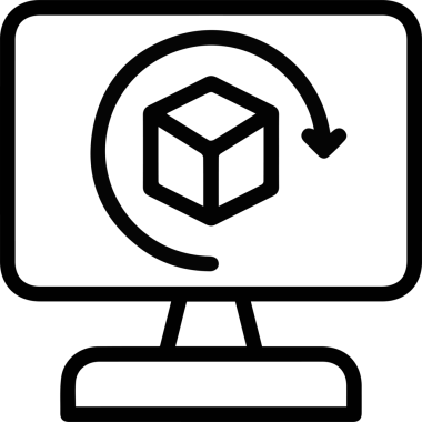 Bilgisayar yazıcı simgesi vektör görüntüsü