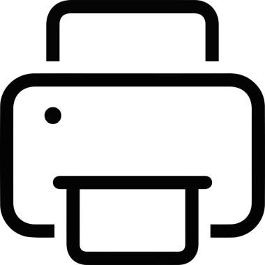 Bilgisayar yazıcı simgesi vektör görüntüsü