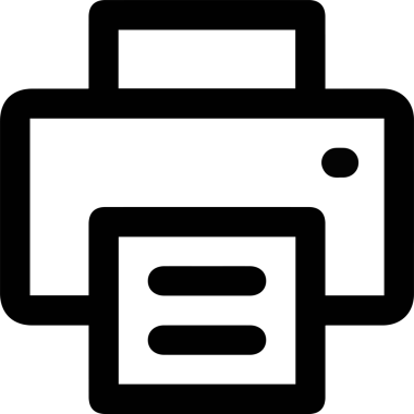 Bilgisayar yazıcı simgesi vektör görüntüsü