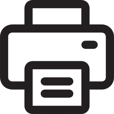 Bilgisayar yazıcı simgesi vektör görüntüsü