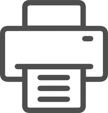 Bilgisayar yazıcı simgesi vektör görüntüsü