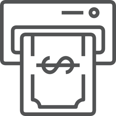 Bilgisayar yazıcı simgesi vektör görüntüsü