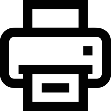 Bilgisayar yazıcı simgesi vektör görüntüsü