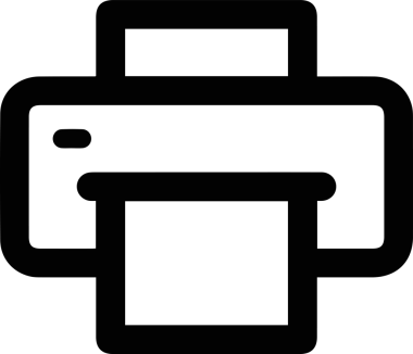 Bilgisayar yazıcı simgesi vektör görüntüsü