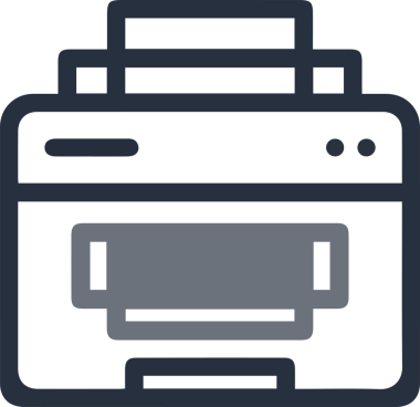 Bilgisayar yazıcı simgesi vektör görüntüsü