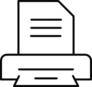 Bilgisayar yazıcı simgesi vektör görüntüsü